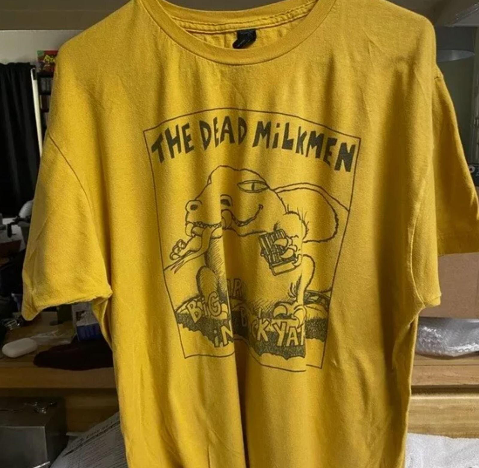 Dead Milkmen Big Lizard t-shirt gift for fan rock band shirt TE2399 S