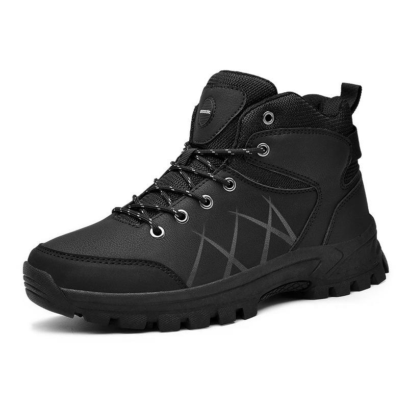 Autumn New Men's Outdoor Leisure High-top Hiking Shoes Hiking Men's Shoes Breathable Tooling Shoes