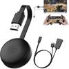 4K Wireless Screen Mirroring Device for Apple & Android - Universal TV & Projector Compatibility
