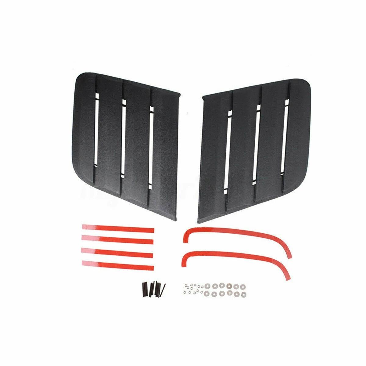 

Для Ford MUSTANG GT и Ecoboost 2018 2019 2020 2021+ Передние вентиляционные отверстия капота Капоты Воздухозаборник Крышка ковша Капот Боковые вентиляционные отверстия Изменены чёрный