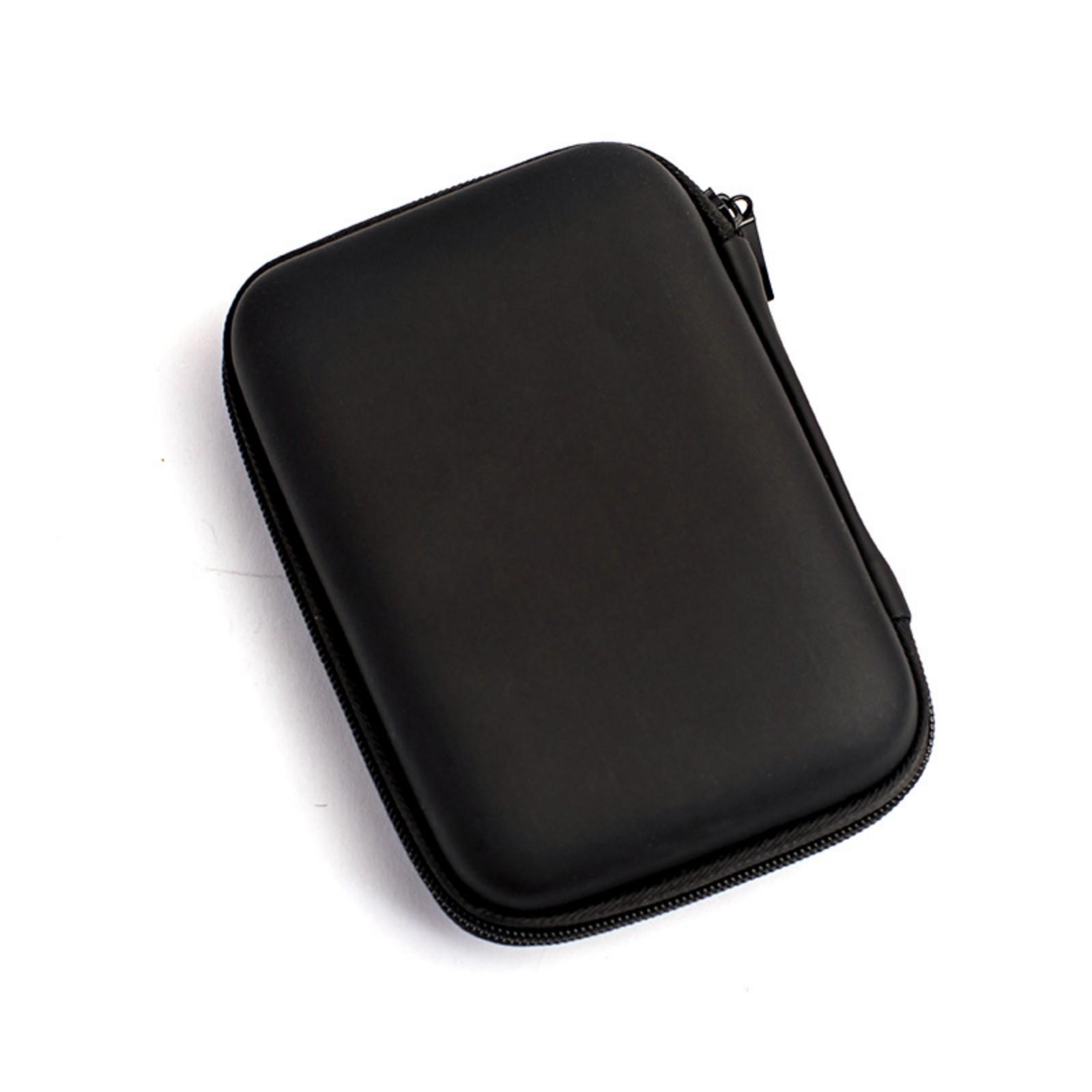 

Водонепроницаемый EVA чехол для хранения 2,5-дюймового жесткого диска, наушников и кабелей с противоударной защитой чёрный