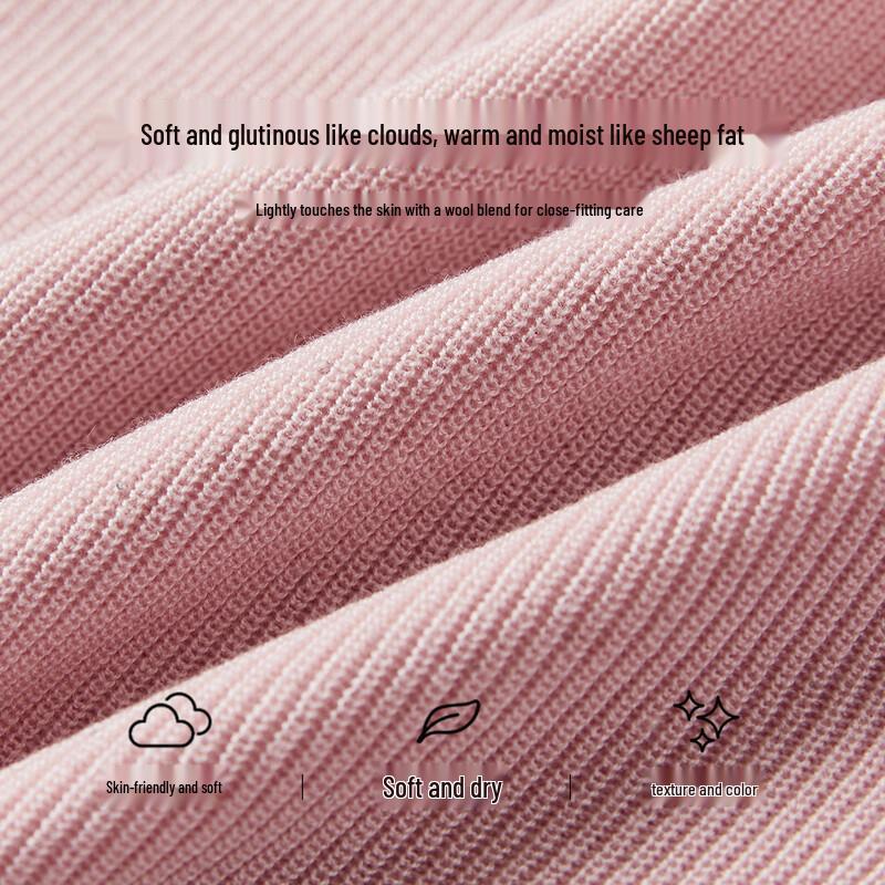 Xiangying New Chinese Style Pink Lace Knit Cardigan
