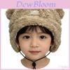 Winter Plush Bear Ears Kid Parents Warm Ear Protector With Flap For Family Use
