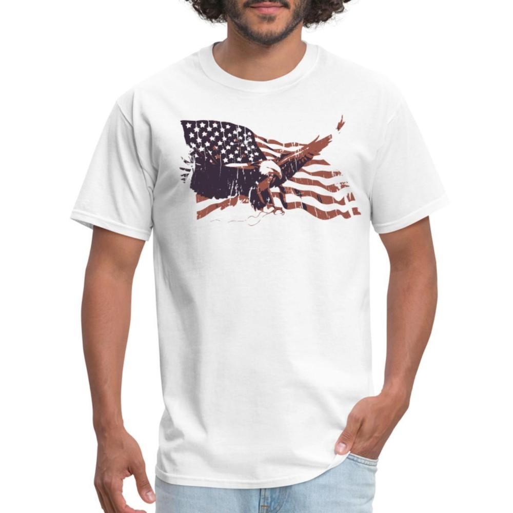 Vintage American Flag Bald Eagle 4th Of July Men s T-Shirt Unisex T-Shirt XXXXL