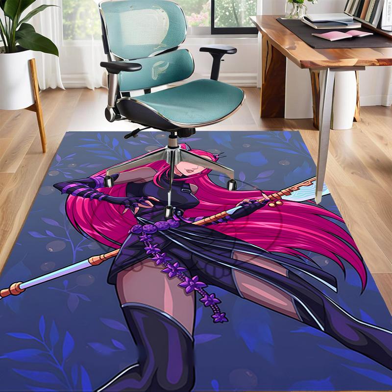 1pc KPop Demon Hunters MIRA2 Design Area Rug - Non-Slip, Soft & Cozy Floor Mat for Living Room, Bedroom, Office - Indoor/Outdoor Decorative Carpet