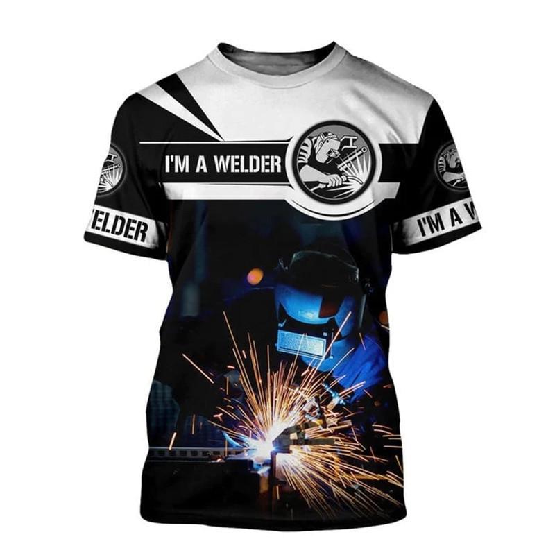 New 3D Printed Welding Tool Printed Short Sleeved T-shirt