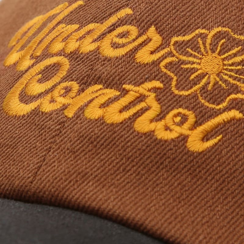 UNDERCONTROL FLORAL SCRIPT / WASHED B B / CAMEL CHARCOAL