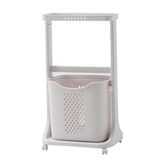 Yousheng Rolling Clothing Rack Multifunctional Laundry Hamper with Wheels Garment Rack with Hooks Detachable Laundry Baskets for Bedroom Laundry Room