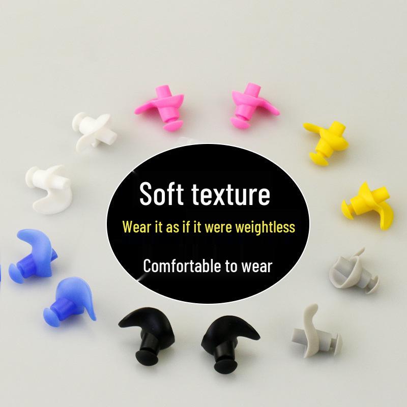 Waterproof Spiral Silicone Earplugs for Swimming and Noise Reduction