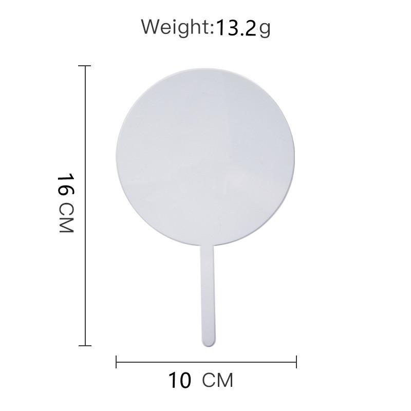 

1PC For Birthday Party Decoration Blank Wordless Circular Heart-shaped Chocolate Cake Dessert Plugin
