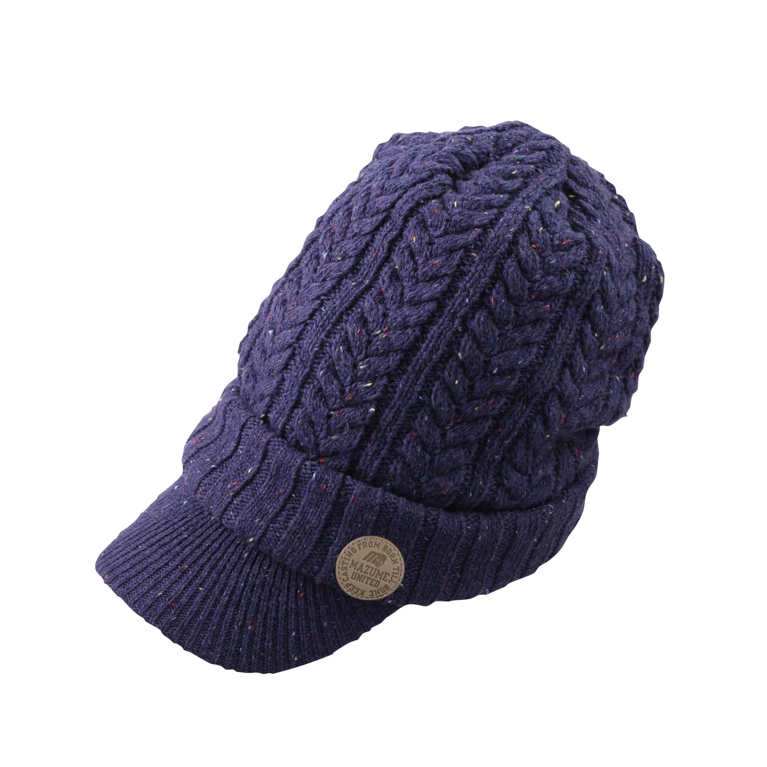 

Cap Knit Cap Purple [Mazume] (with brim) MZCP-F812