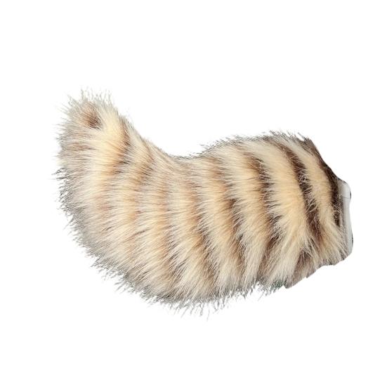 Faux Fur Electric Wagging Tail for Car, Remote Control Moving Tail Decoration, Rechargeable Detachable Auto Accessory for Anime Cosplay