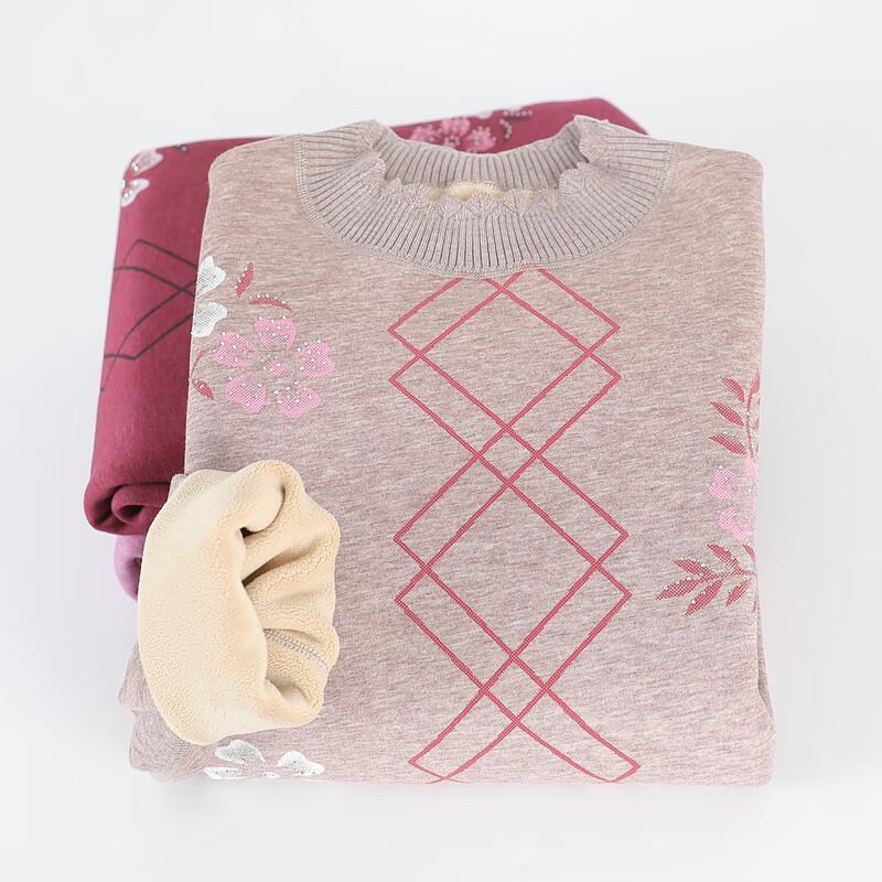 YUZHAOLIN Women's Fleece Lined Thermal Underwear Set for Elderly