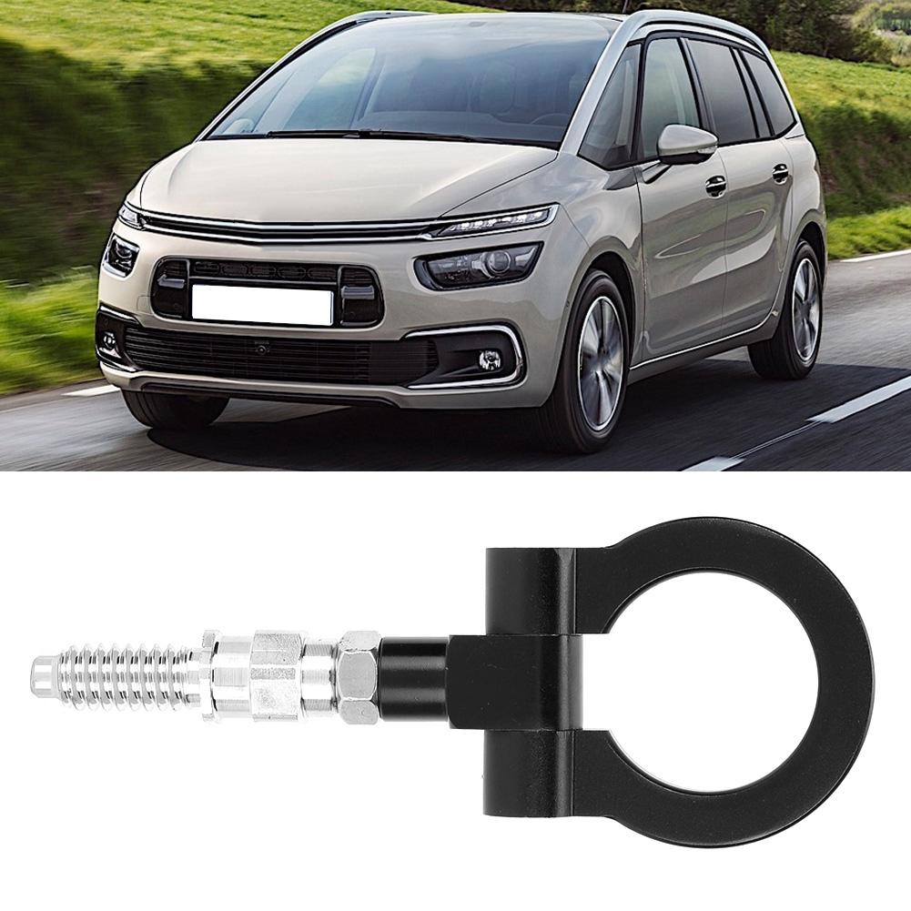 European Car CNC Trailer Tow Hook Fits for 3 Series E39 E92 E91 E90 E46 E36 (Black)