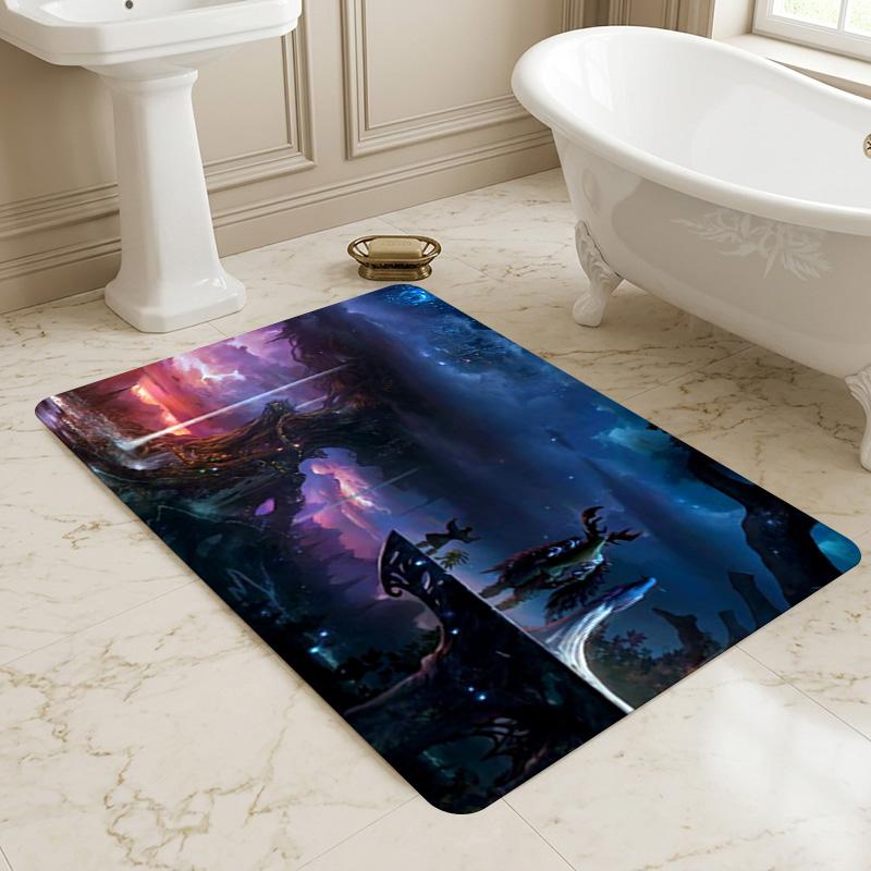 Fantasy Forest Living Room Nonslip Area Rug Soft Carpet For Bedroom Game Playroom Sofa Office Home Decor Doormat Christmas Gift C9302283