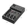 Ammoom AGM05 5-Channel Mini Mixer Mixing Console USB Audio Interface Plug-and-Play +48V Phantom