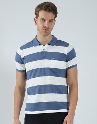 Mens Striped Collar Neck T-Shirt
