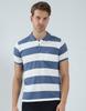 T-shirt à col rayé pour homme
