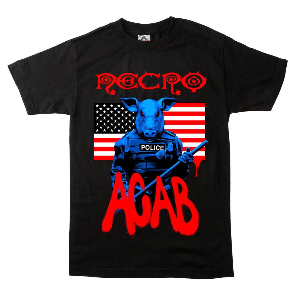 Retro Necro Band Graphic Cotton T-shirt Unisex Summer Short Sleeve Fashion Brand Tee Luxury Casual Vintage Retro Top