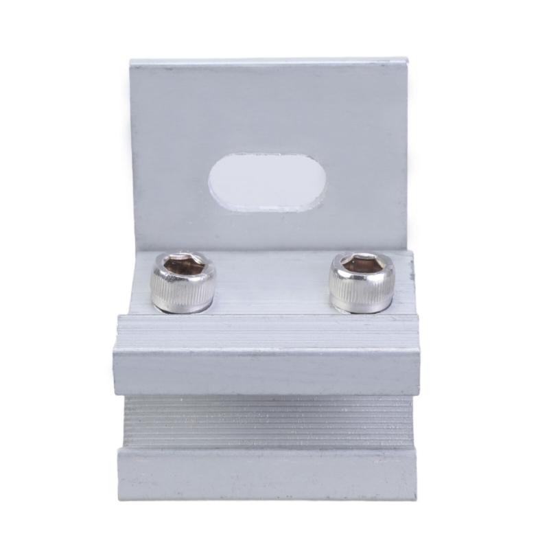 Aluminium Standing Seam Clamps Portable Accessory for Fixing Solar Structures On Folded Sheet Metal Roofs 4Pieces