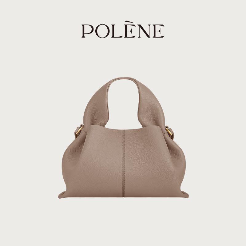 Polene Cloud Bag Dumpling: Genuine Leather Single Shoulder Crossbody Handbag. In Stock.