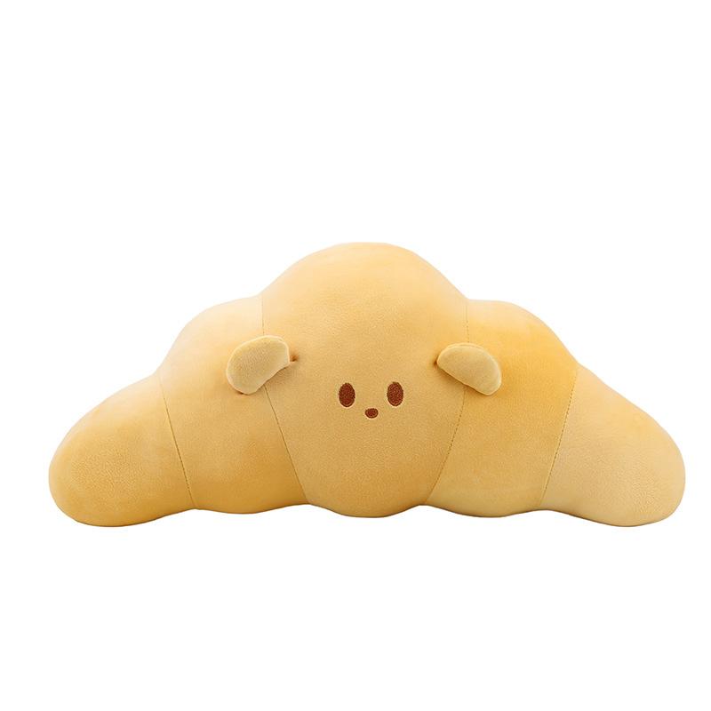 Creative Croissant Throw Pillow Plush Toy Simulated Toast Doll Bed Sofa Pillow Sleeping Doll