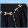 Metal Women Double Ring Waist Chain Summer Stylish Jewelry Chain Accessory
