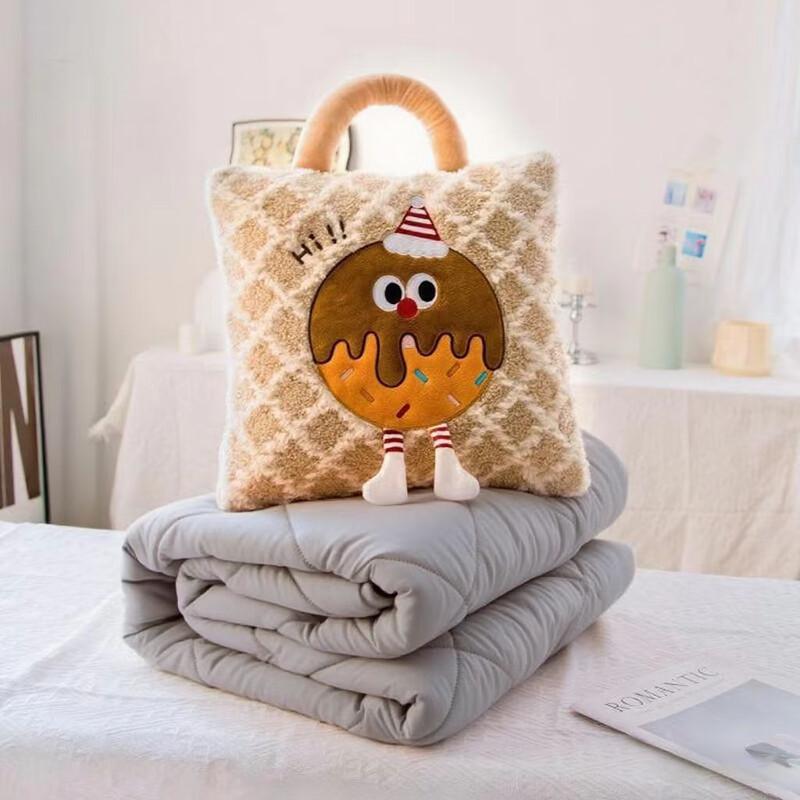 Dopamine Cartoon Portable Pillow Blanket