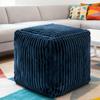 Soft Plush Toy Storage Bag Fluffy Filled Stool Sofa Cushion Clothing Storage Bag  Kids Room