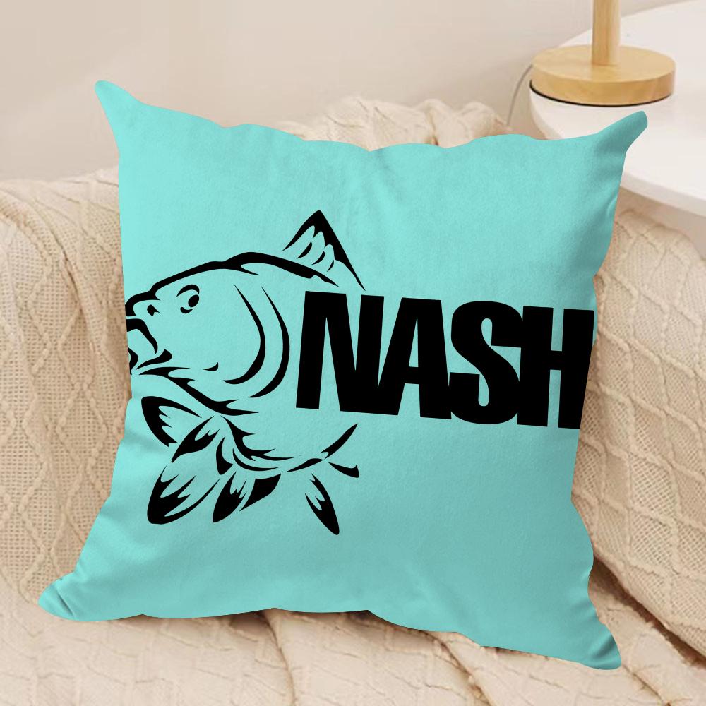 Fashion Brand NNAshS Fish Cushion Cover Short plush Doublesided Print Square Throw Pillow Covers Sofa Home Cushion Decor