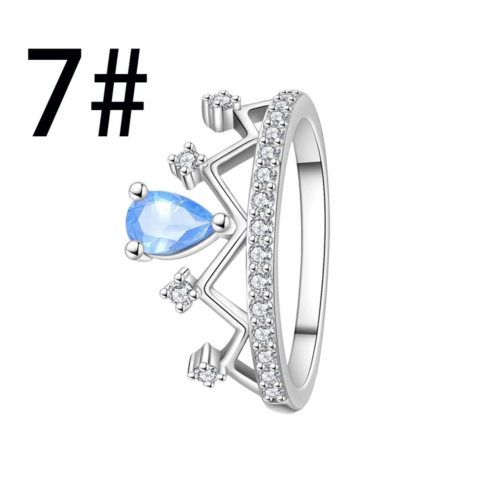 Original Copper Princess Crown Charm Bead Ear Stud Ring Pendant Fit Necklace Bracelet Women Jewelry Diy Gift