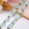 Yousheng Flower Lace Trim Ribbon Vibrant Color Widely Used DIY Crafts Embroidered Crochet Lace Trim Fabric Decorations for Sewing