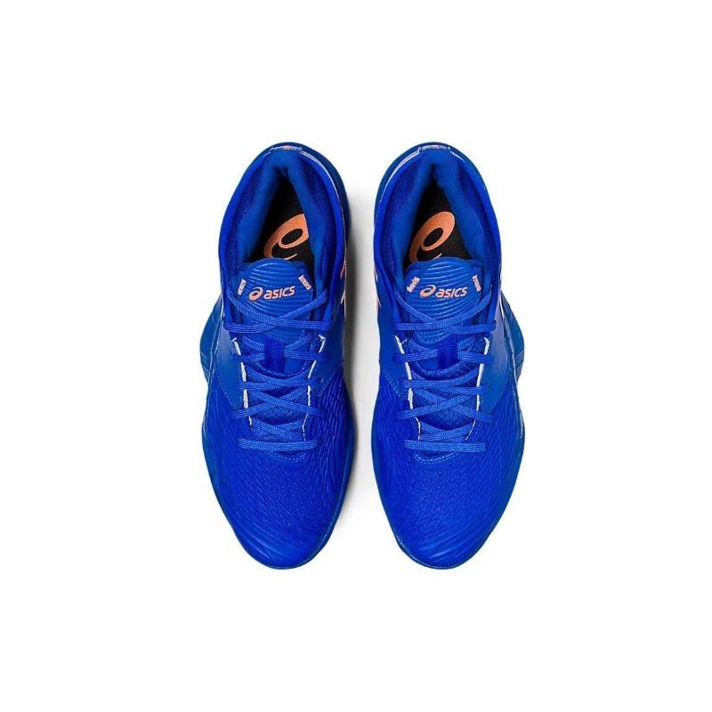 Asics Unpre Ars Men Low Top Basketball Shoes Blue Yellow 1063A056-400