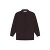 Fleece Collared Zip-Up Shirt Jacket Men Jackets Plum 202BT224195F