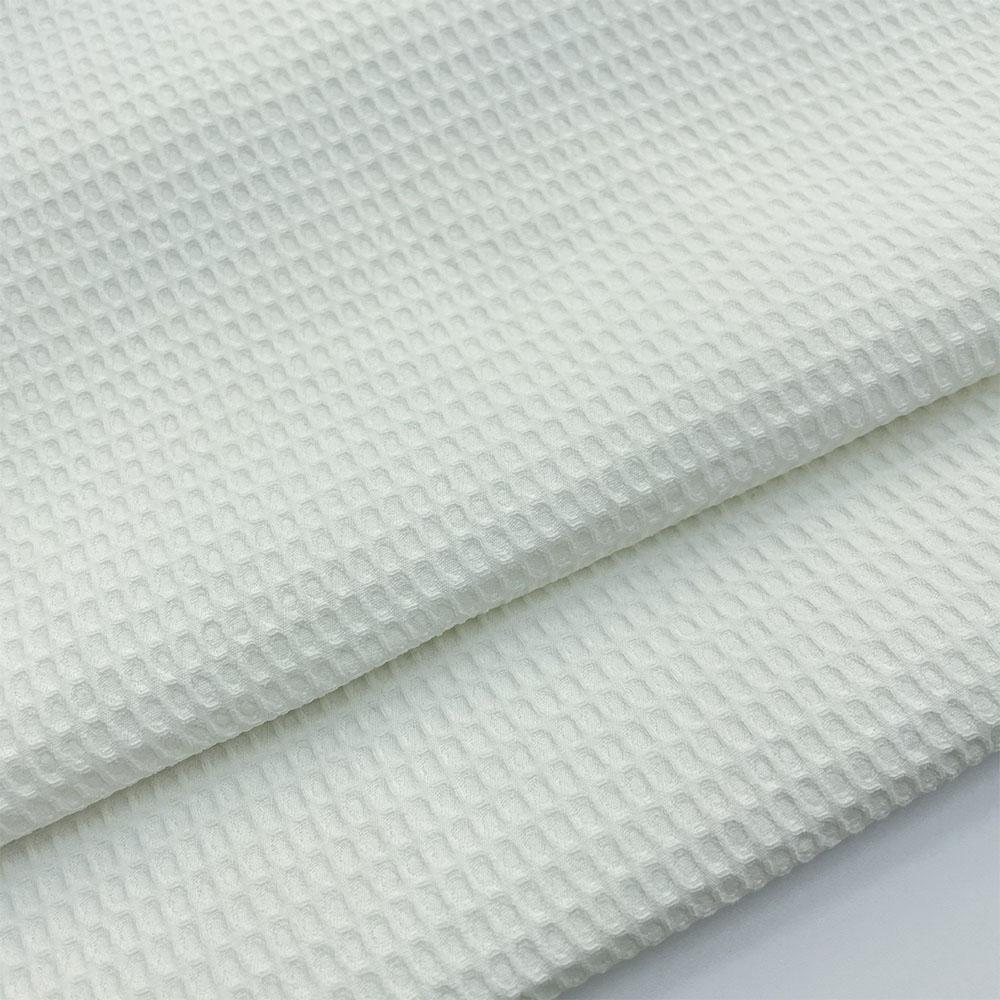 Soft Waffle Weave Polyester Fabric Pure Color By The Half Yard DIY Quilting Clothes Sewing For Sleepwear Bathrobes Skin Friendly