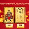 Bingwu Year of the Horse Gold Card: Wen Zhe General, Zodiac Wealth & Prosperity, New Year Fortune Charm