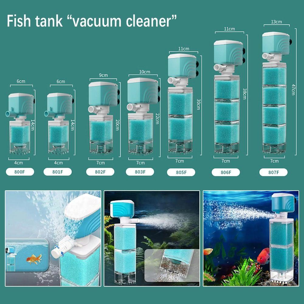 

Oxygenated Fish Tank Sponge Filter Sucker Air Pump Water Purification Aquarium WP-806F/35W