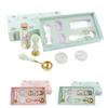 Wax Stamp Kit Retro Removable Handle Iris Pattern Wax Stamp Sealing Kit for Envelope Invitation