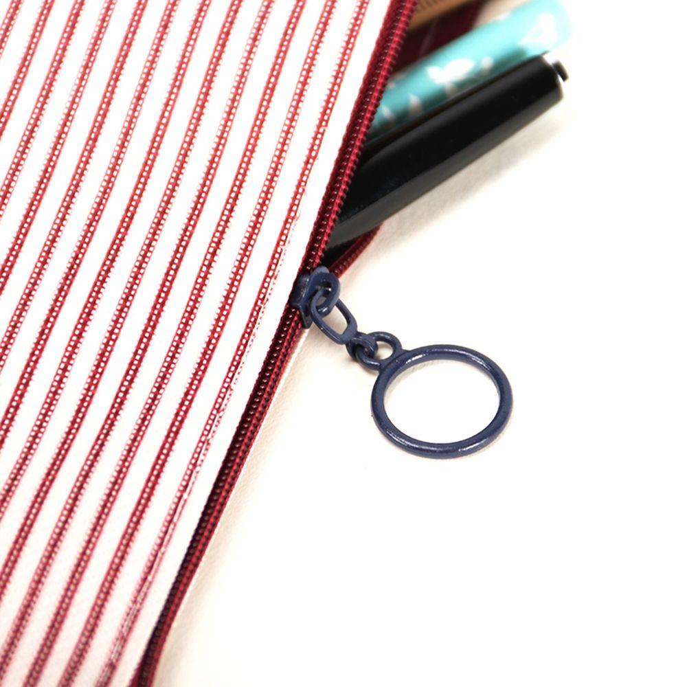 Gift Leather Canvas Cute Creative Zipper Storage Bag Stationery Pencil Bag Pencil Case