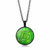 anime merchandise Naruto Sharingan Pendant Necklace Men Women Versatile Circular accessories Sweater Chain toys gifts for kids