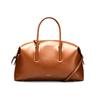 Bowling Tote Bag Large Capacity PU Leather Handbag Commute