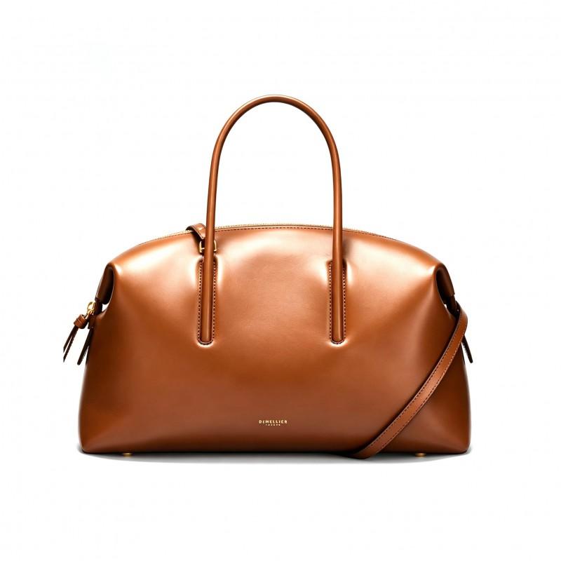 Bowling Tote Bag Large Capacity PU Leather Handbag Commute
