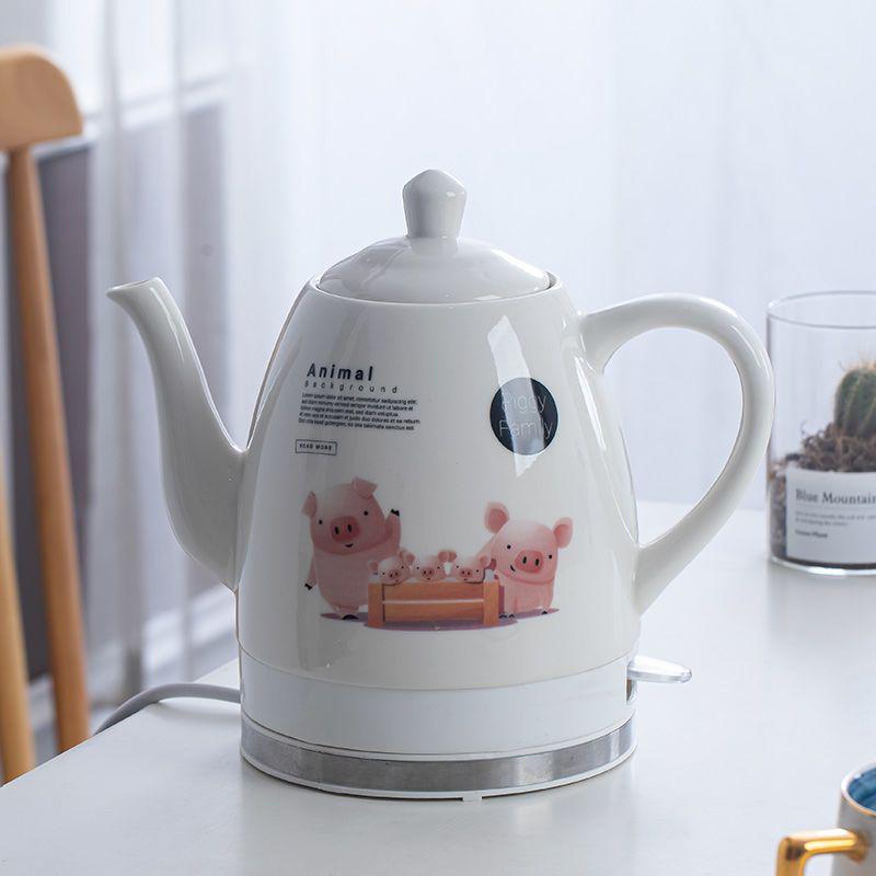 Ceramic Electric Kettle with Auto Power-Off, Large Capacity for Brewing Tea At Home