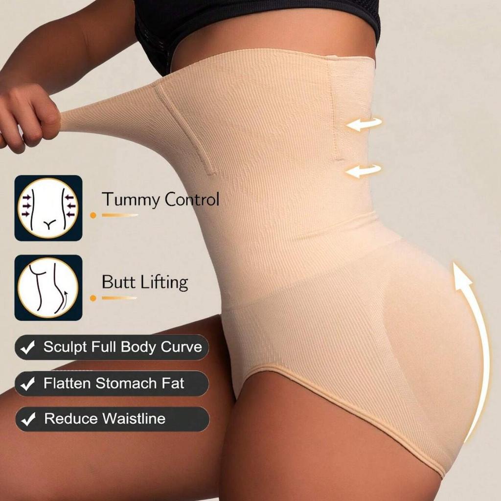 High-Waisted Tummy Control Seamless Body Shaping Underwear for Women