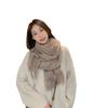 Scarf Women's Autumn and Winter New Wool Cashmere Scarf Versatile Men's Shawl Dual Purpose Solid Color Scarf