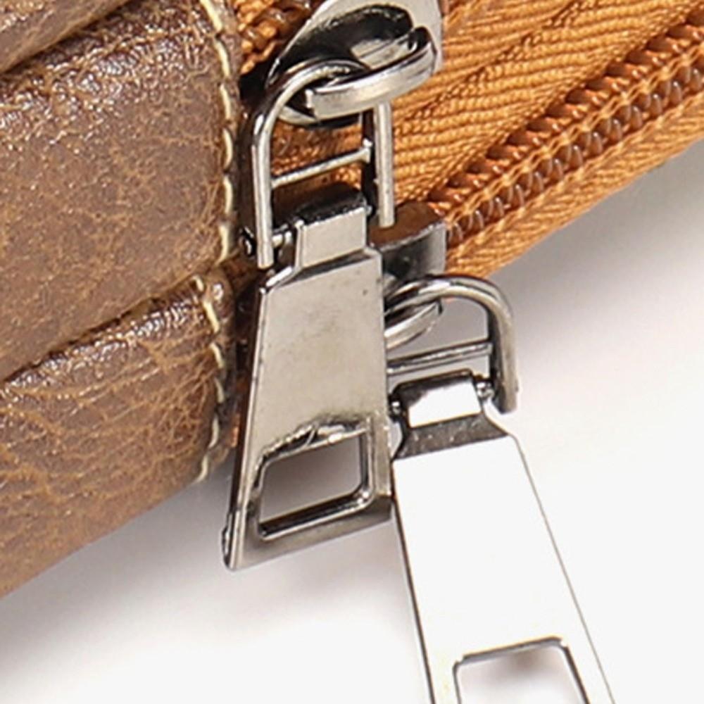 With Strap Mobile Phone Pouch Double Layers Large Capacity Phone Belt Clip Bag Universal Metal Buckle Phone Belt Hanging Pouch