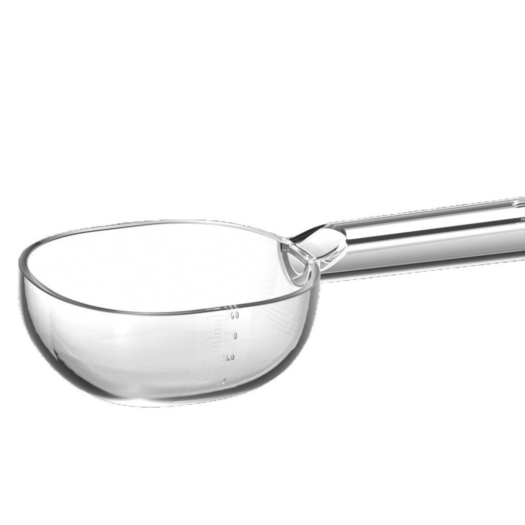 Multi-Functional Plastic Measuring Spoon with Clip for Rice, Flour, Grains, and Cat Food.