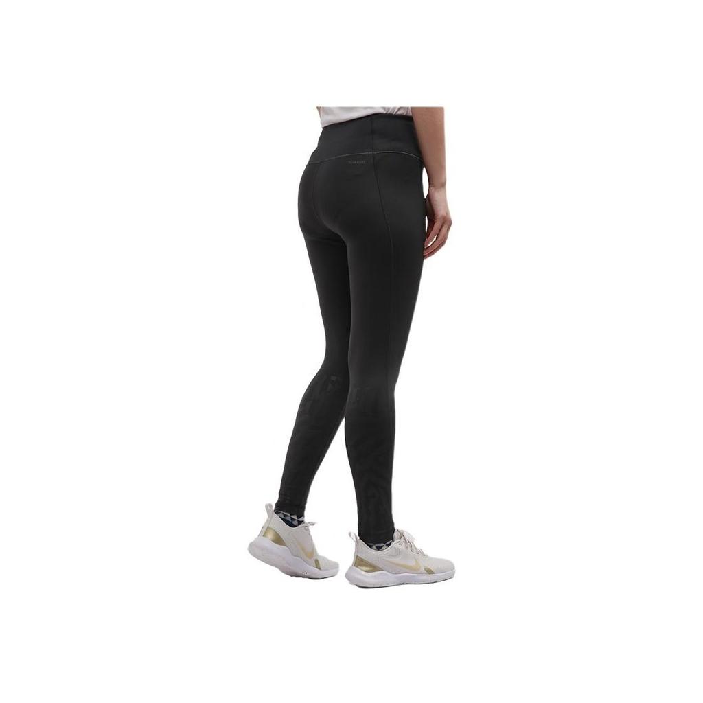 Adidas Womens Training Series Moisture-Wicking Comfortable Solid Color Knitted Sports Pants Women Pants Black CD3123