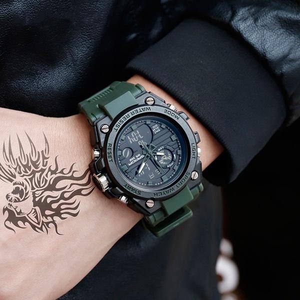 Sport Herrenuhren Top-Marke Luxus Militär Quarzuhr Herren Wasserdicht S Shock Uhr