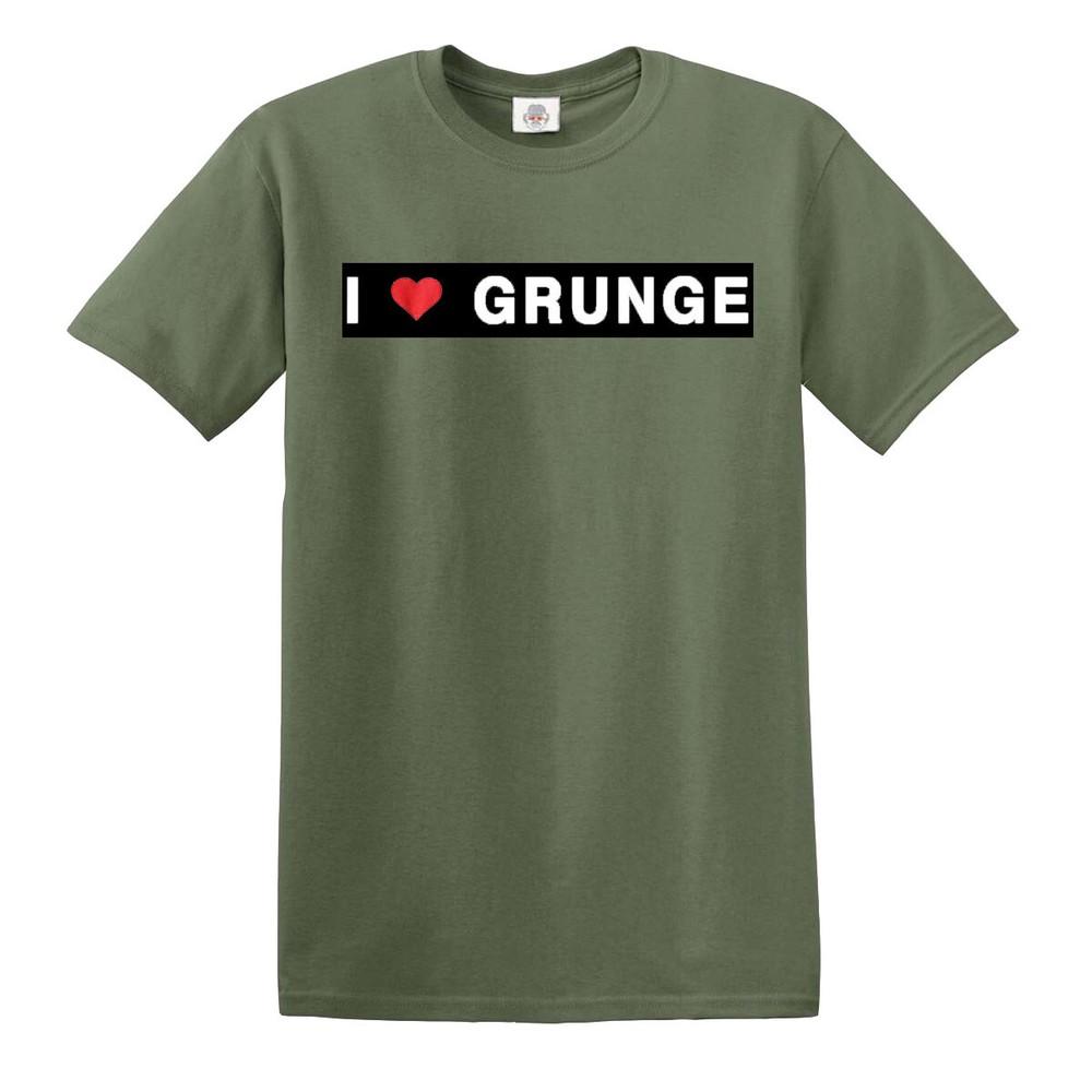 I love grunge tshirt 100 cotton mens s to 5xl top tee
